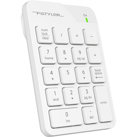 Numerical block A4Tech FGK21c white USB wireless SLIM for laptop-1