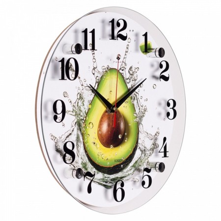 Watch wall, interior "avocado", D-30 cm, silent-1