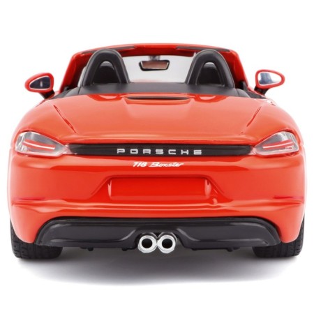 BBURAGO Porsche 718 BOXSTER, DIE-CAST, 1:24, Orange color, opening doors-3