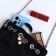 Female bag on a puff, black color
