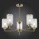 Ceiling EVOLUCE lamp. Sle1046-302-05. Vestre. 5x60 watts, E27, 64x64x53 cm, bronze color