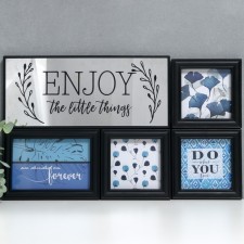 Photo frame in 4 photos 10x10, 10x15 cm+mirror 