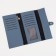 Women's wallet on the button, blue color