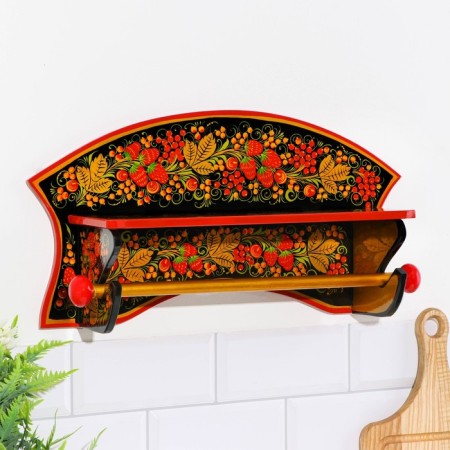 Shelf for towels, hohloma-4