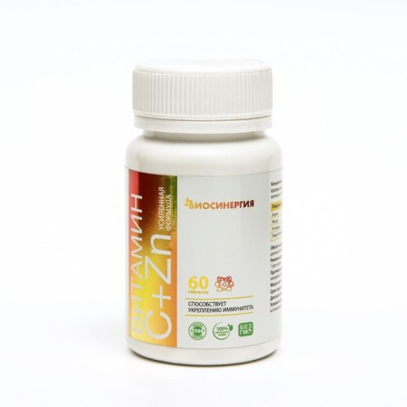 Vitamin C + Zinc "Biosinergy", 60 tablets