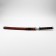 Souvenir weapon "Katana", a red floral pattern on the scabbard, 70 cm