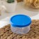 Container Round shares, food, 150 ml, blue color