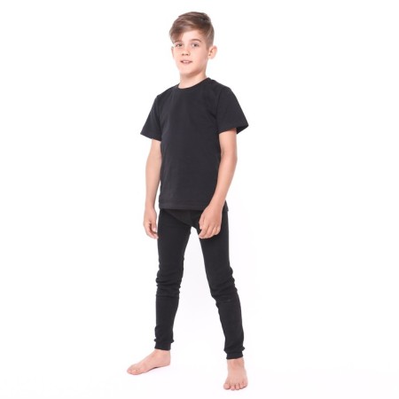 Thermal underwear for a boy (pants), black color, height 122 cm-4
