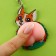 Antistress-beard “Corgi with a wreath”, 2B1, 4.6 x 7 cm