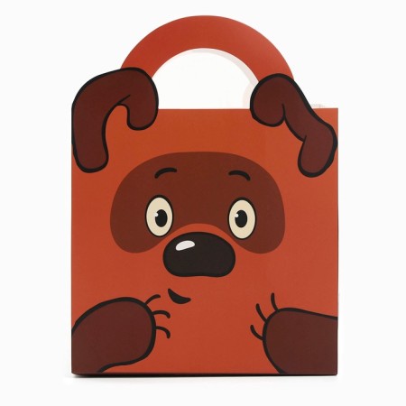 Gift package with packaging paper, 22x22x12 cm, Winnie-Pooh-4