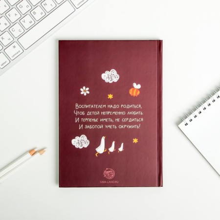 Diary in the gift box "Our Best Educator", A5 format, 80 sheets, solid cover-4