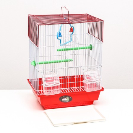 Creator for birds is a square equipped, 30 x 23 x 39 cm, red-5
