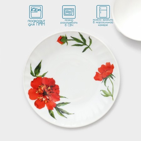 Service table "velvet rose", 37 items, glass ceramic-4