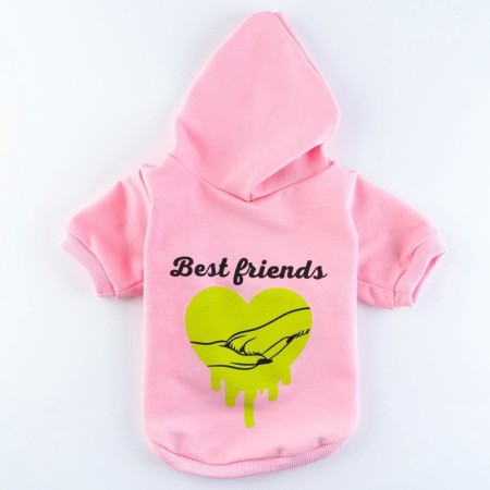 Best Friends sweatshirt for dogs (foot), size S (DS 23, Osh 32-34, OG 40-44), Pink