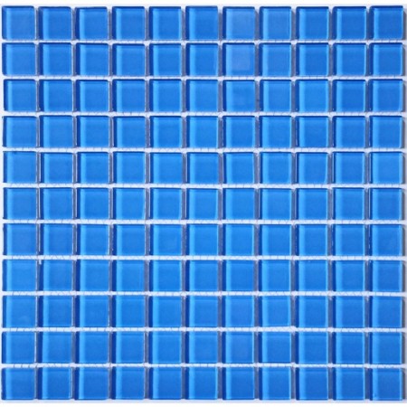 Glass mosaic Bonaparte Royal Blue, 300x300x4 mm
