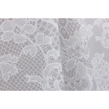 Dantelle bathroom curtains, 180 x 200 cm, gray color-5