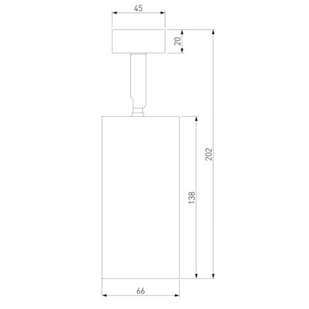Lamp ceiling Elektrostandard, Diffe LED 15 W, 66x66x205 mm, IP20, white, black color-2