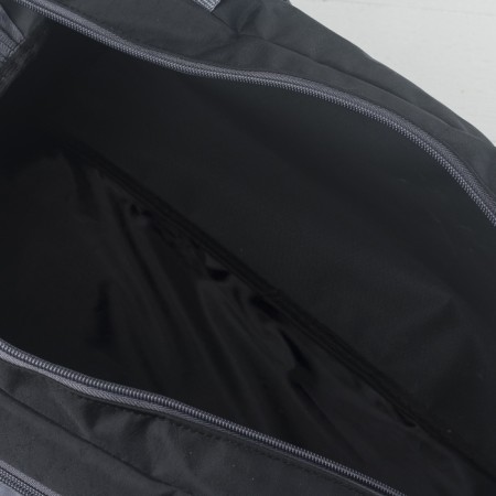 Sports bag with lightning, without lining, 2 outer pockets, black/gray color-3