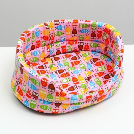 Лежанка поплин PerseiLine ЛЕ-2 №2 43 х 30 х 16 "Совы"-2