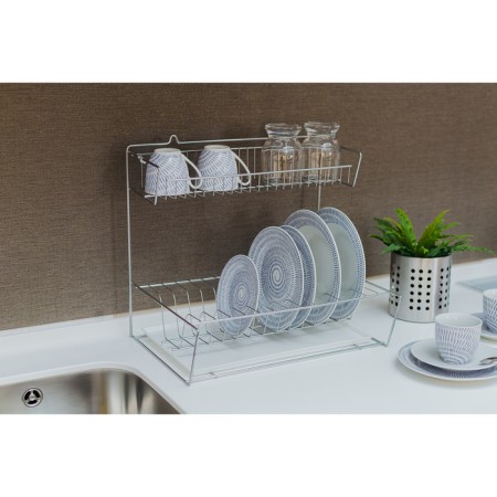 Dishes for dishes with a pallet 2-tier, table-mounted, 37.5 × 29 × 40 cm, color chromium-5