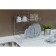 Dishes for dishes with a pallet 2-tier, table-mounted, 37.5 × 29 × 40 cm, color chromium