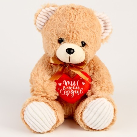 Soft toy "You are in my heart", Bear, Mix color-8