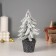 Christmas tree decor "snowy, in a pot" 21x7.5 cm