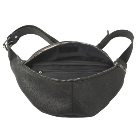 Waist bag, lightning department, adjustable belt, gray color-1