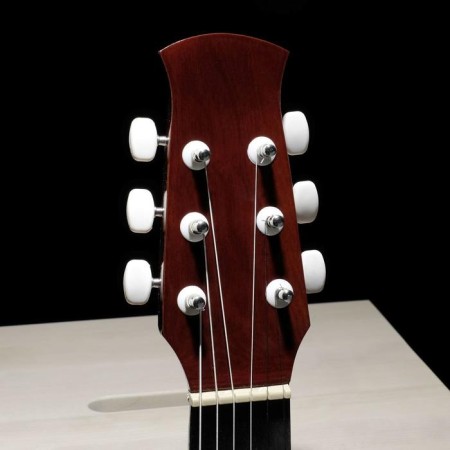 Acoustic guitar is 6 string, Menz. 650mm, strings metal, head with grooves-1
