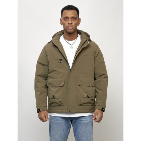 Male spring jacket, size 54, dark beige color-5