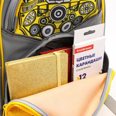 School backpack with an ergonomic back, 37x26x15 cm, transformers-7