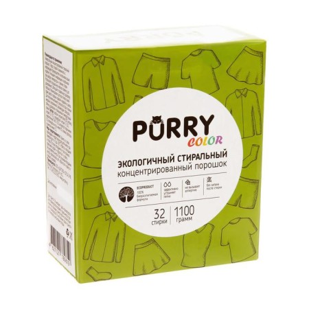 Purry Color Eco Washing powder, universal, 1.1 kg