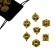 Cubes set for D&D (Dungeons and Dragons, DND) "Game time", Series: D&D, 7 pcs, gold