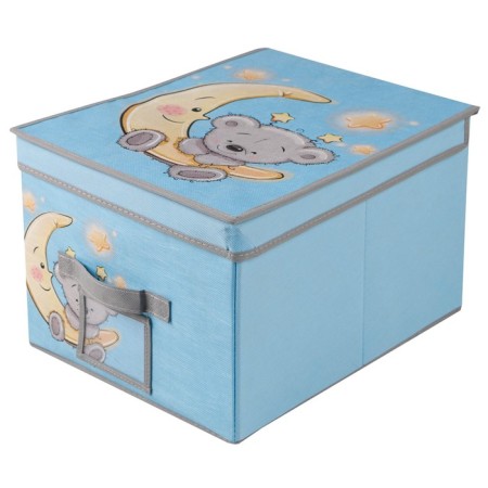 Storage box "Bear", 40x30x25 cm, blue