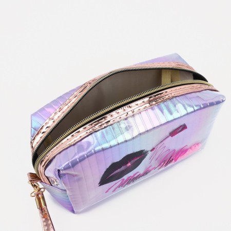 Lightning cosmetic bag, lilac color-2