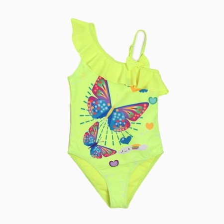 Купальник для девочки (слитный), цвет салатовый, рост 110-116 см-7