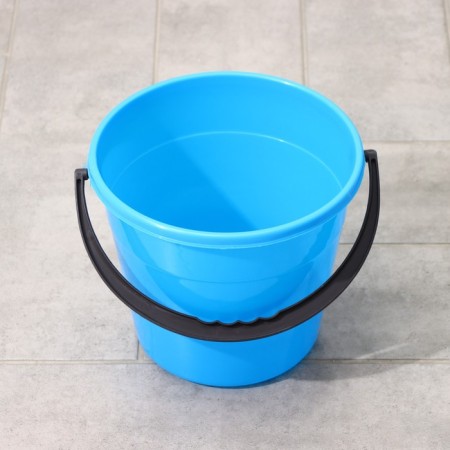 A round bucket, 5 l, d = 22 cm, h = 19.5 cm, blue color-1