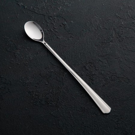 Spoon for cocktails "novelty", h = 20 cm, thickness 1.2 mm, simplified processing, silver color