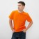 T -shirt male, orange color, size 48