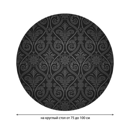 The tablecloth "Empire luxury", round, oxford, elastic band, size 120x120 cm, diameter 75-100 cm-1