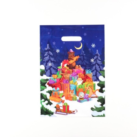 The package "All for the holiday", polyethylene with a cut -off pen, 29x40 cm, 35 μm