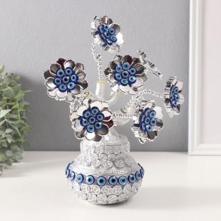 Souvenir from the evil eye "A tree with lush flowers in a bag" 9.5x9.5x21 cm-1