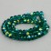 Glass beads, set 72 pcs., Size 1 pc. -8 mm, dark green color