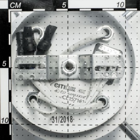 Ceiling Citilux Cutilux CL157141, 40x40x20 cm, 4x75W, E27, black and white color-4