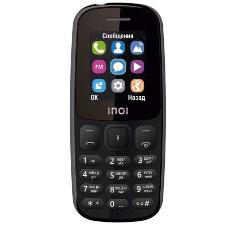 Cell phone Inoi 100, 1.8 ", 2 SIM, 64MB, Microsd, 800 mAh, black