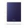 A notebook of 80 sheets in a cage on a spiral Erichkrause Total Blue, a plastic cover, an offset block, whiteness 100%, blue