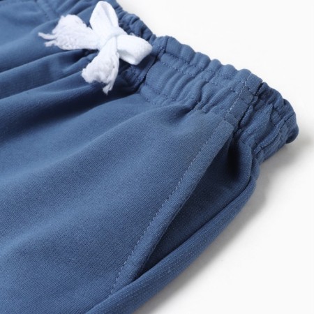 Pants for a boy, dark blue color/diamonds, height 122-128cm-2