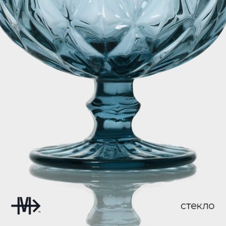 Glass Glass Magistro "Cruise", 350 ml, d = 12 cm, blue color-1