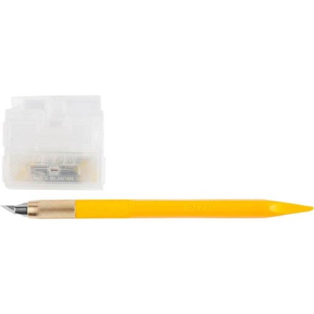 Set of OLFA OL-AK-5, feather knife, for accurate work, handle with a mini spatula, 30 blades, 4 mm-1