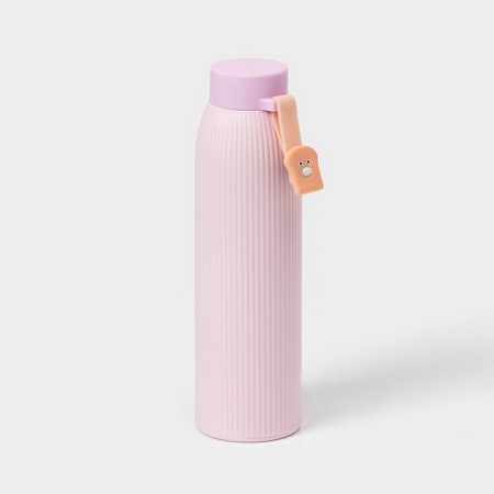 Water bottle "Bear", 300 ml, h = 21 cm, glass, mix